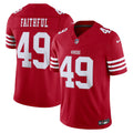 San Francisco 49ers The Faithful Scarlet Team Vapor F.U.S.E. Stitched Limited Football Jersey