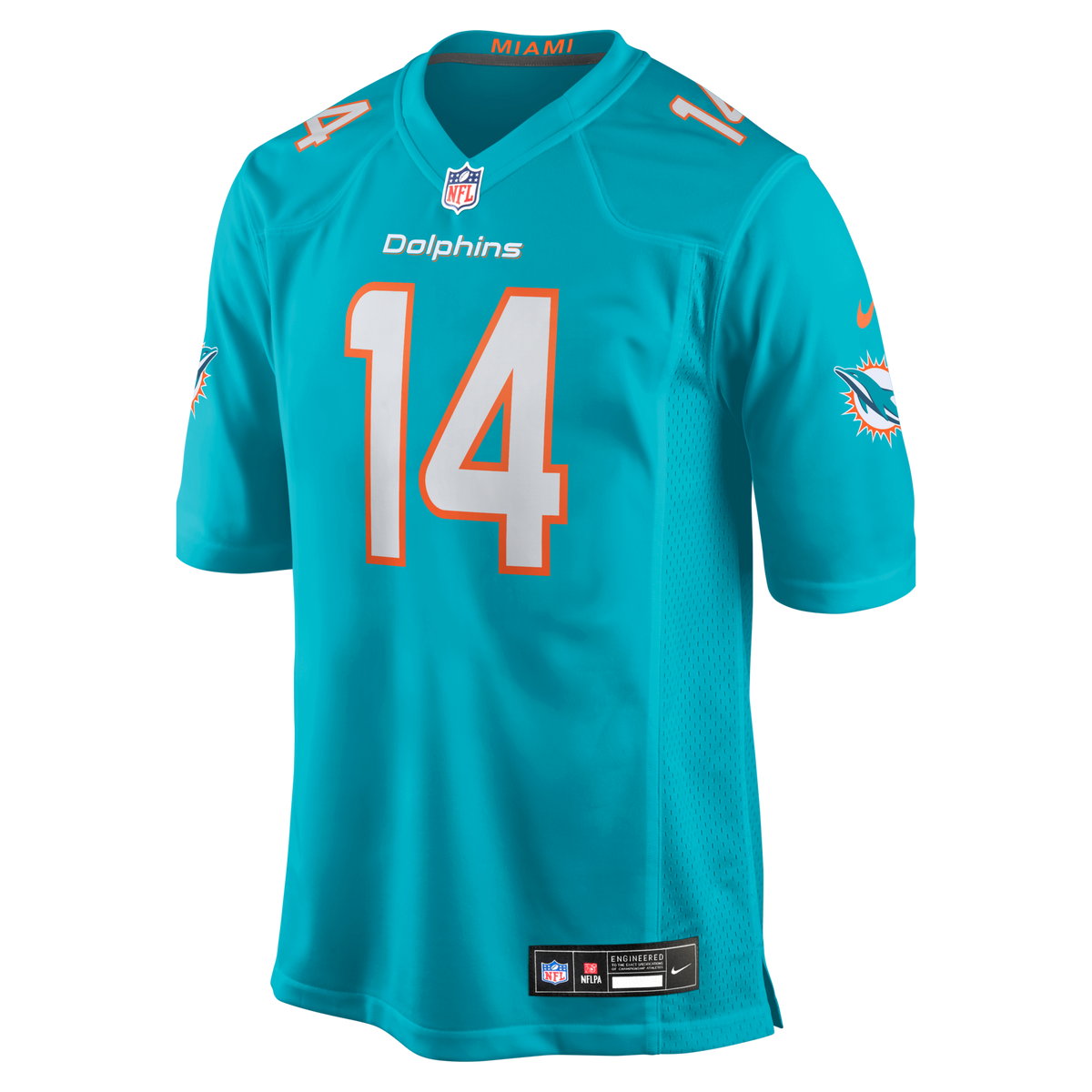 Miami Dolphins Quinn Ewers Aqua Team Game Football Jersey