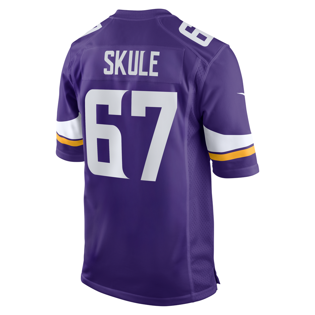 Minnesota Vikings Justin Skule Purple Team Game Football Jersey