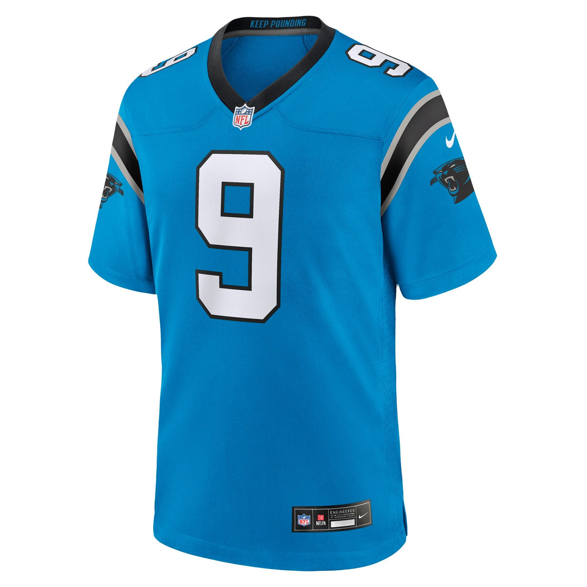 Carolina Panthers Bryce Young Blue Alternate Game Football Jersey