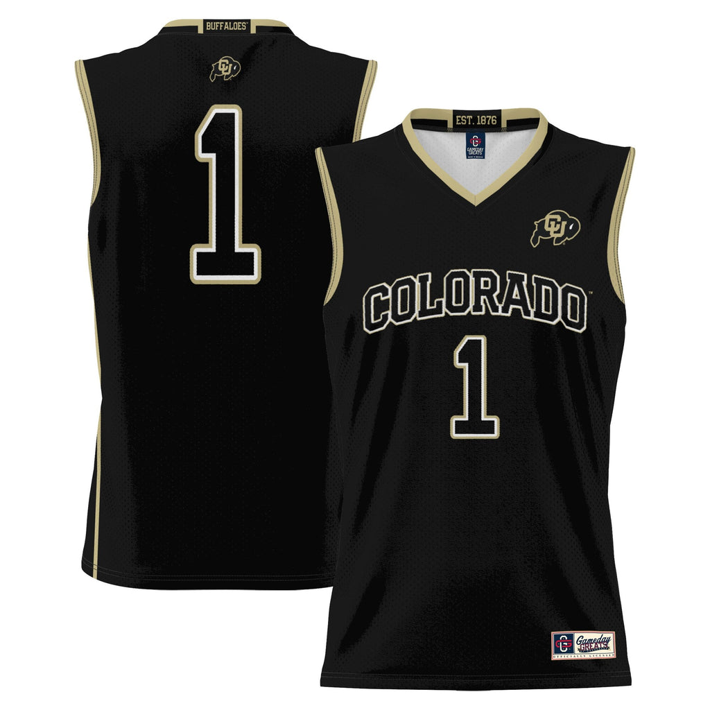 #1 Colorado Buffaloes Replica Lightweight Basketball Jersey - Black