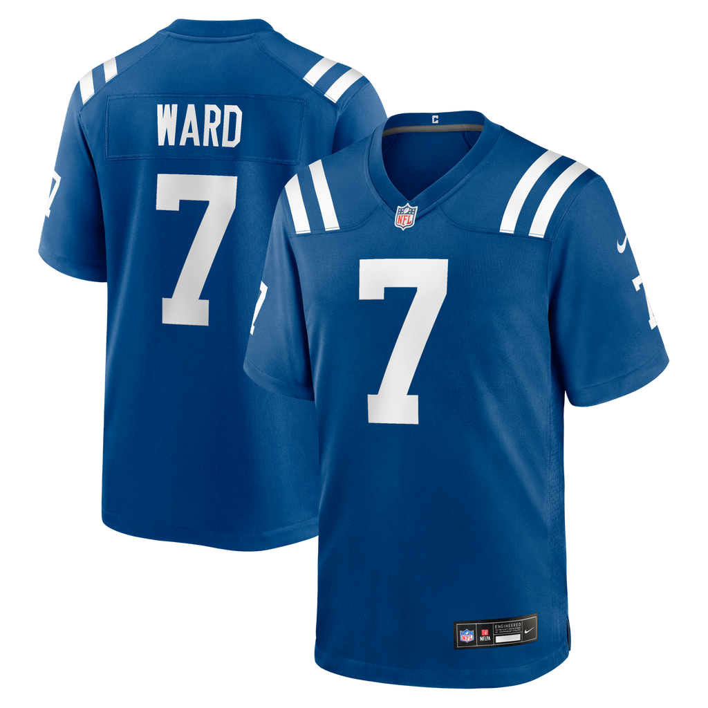Indianapolis Colts Charvarius Ward Royal Team Game Football Jersey