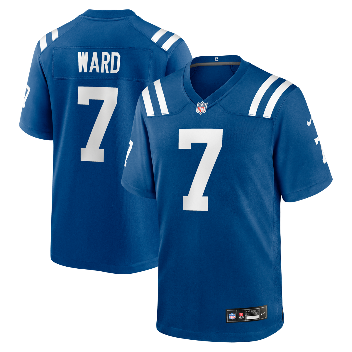 Indianapolis Colts Charvarius Ward Royal Team Game Football Jersey