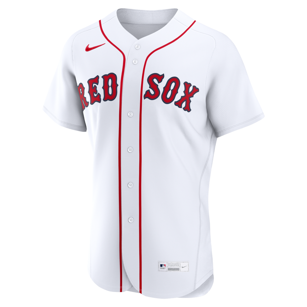 Boston Red Sox White Home Custom Baseball Jersey