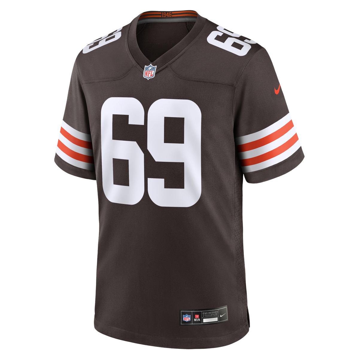 Cleveland Browns Tyre Phillips Brown Team Game Football Jersey