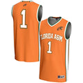 #1 Florida A&M Rattlers Lightweight Basketball Jersey - Orange