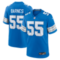 Detroit Lions Derrick Barnes Blue Team Game Football Jersey