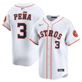 Houston Astros Jeremy Peña White Home Limited Player Baseball Jersey