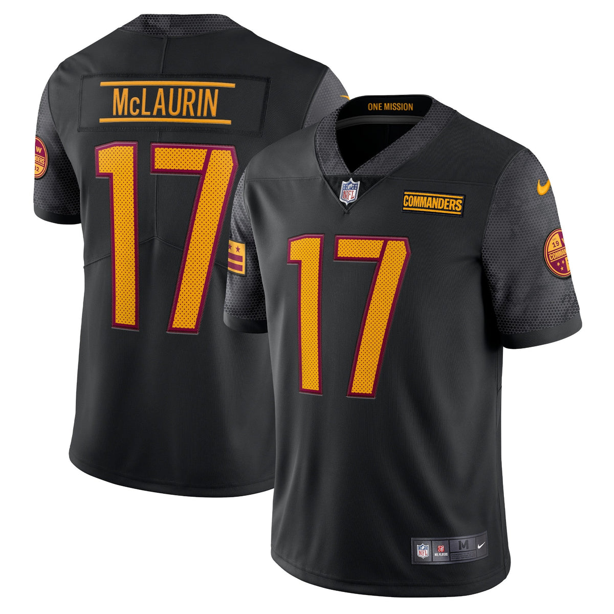 Washington Commanders Terry McLaurin Black Alternate Vapor Limited Football Jersey