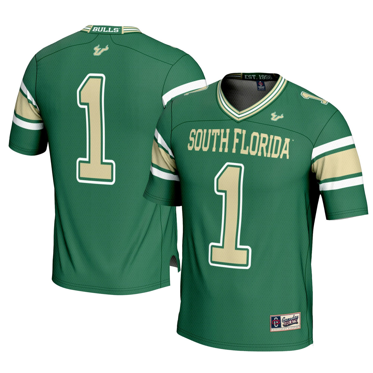 #1 Green South Florida Bulls Football Jersey