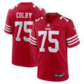 San Francisco 49ers Connor Colby Scarlet Team Game Football Jersey