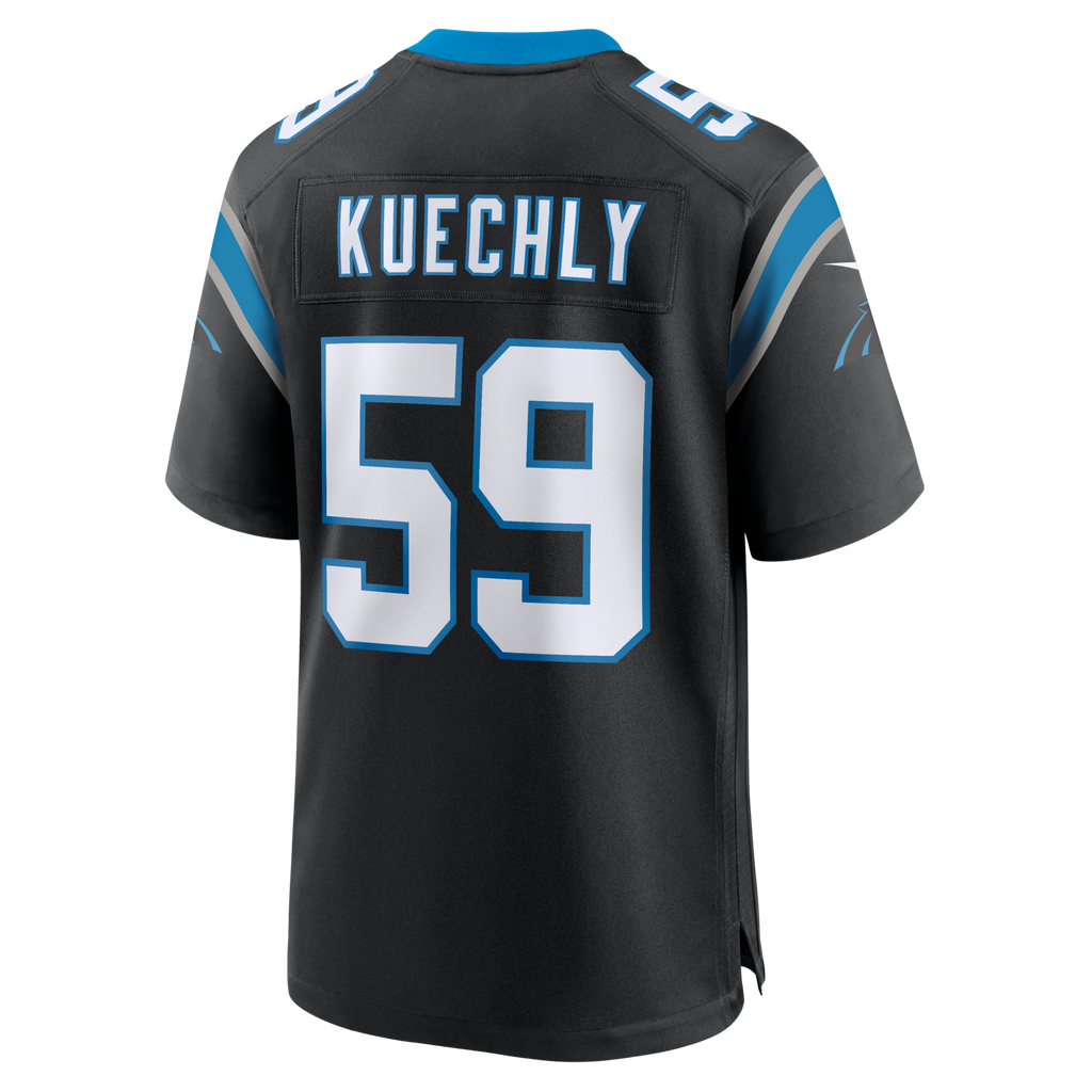 Carolina Panthers Luke Kuechly Black Team Game Football Jersey