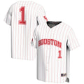 #1 Houston Cougars Lightweight Baseball Jersey - White