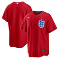 England National Team x MLB Red Stadium Replica Baseball Jersey