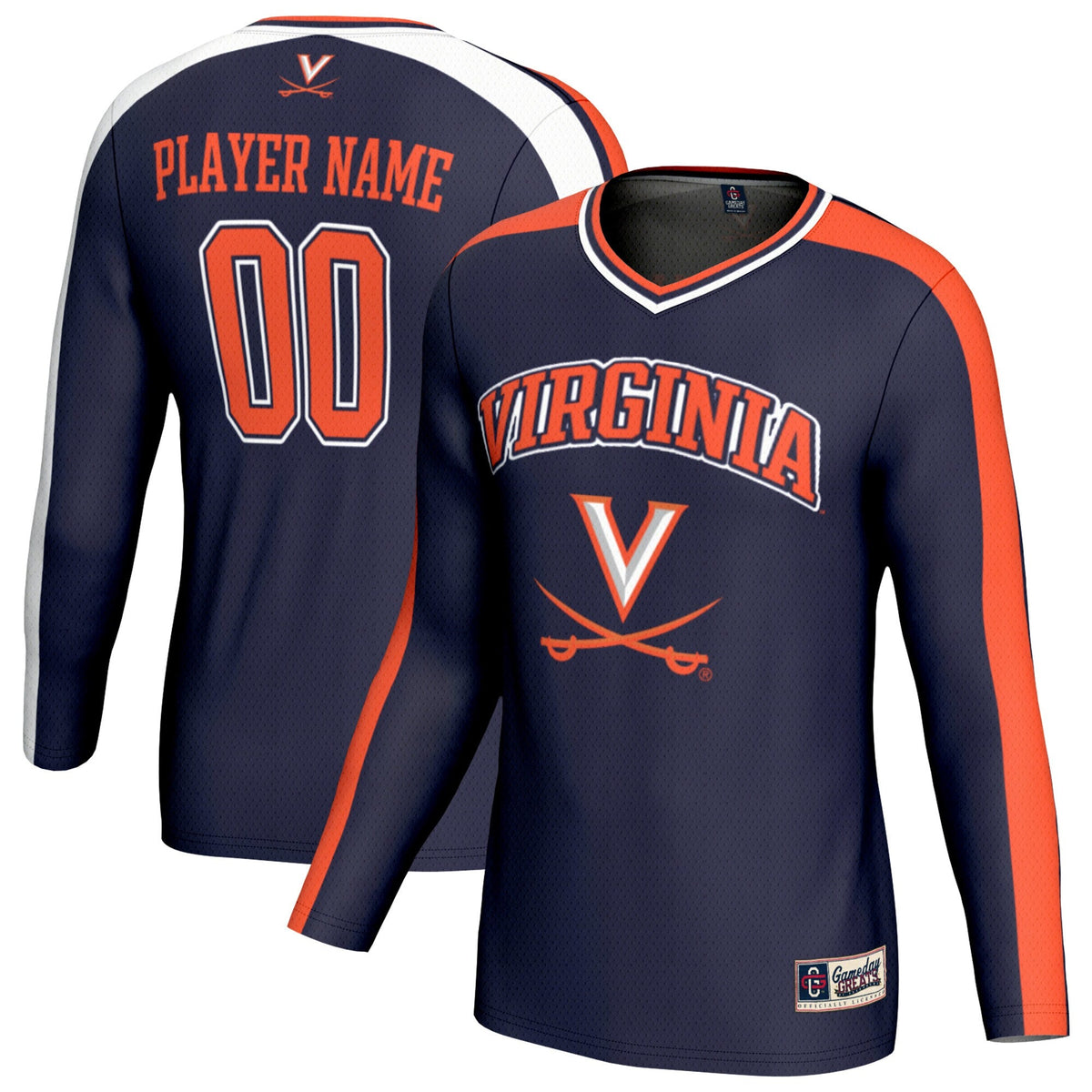 Virginia Cavaliers NIL Pick-A-Player Lightweight Collegiate Volleyball Fashion Jersey - Navy