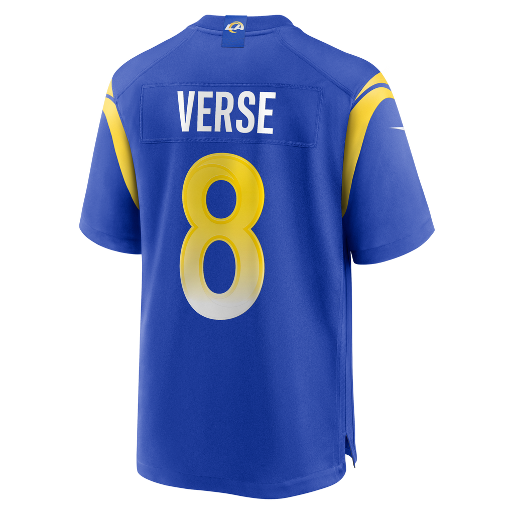 Los Angeles Rams Jared Verse Royal Player Game Football Jersey