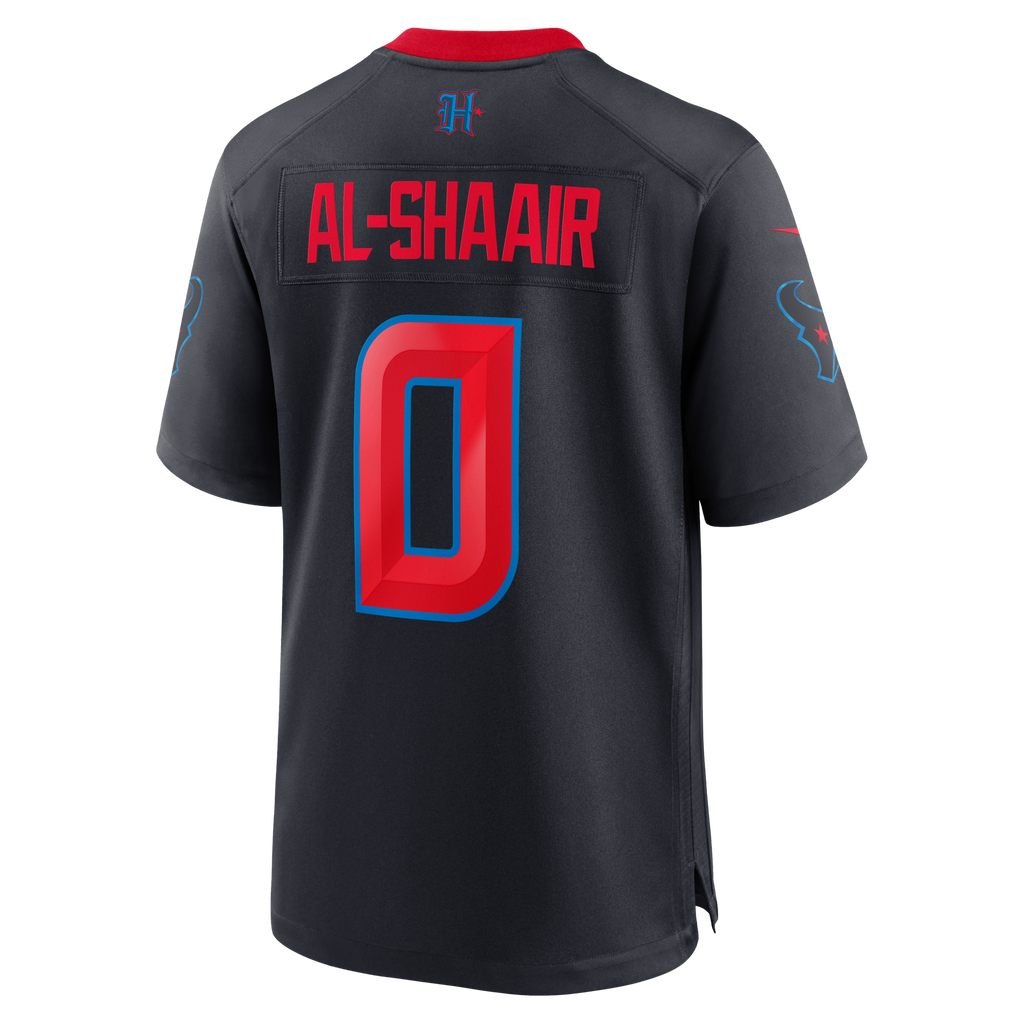 Houston Texans Azeez Al-Shaair Navy Alternate Game Football Jersey