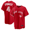Toronto Blue Jays George Springer Red Canada Day Replica Baseball Jersey