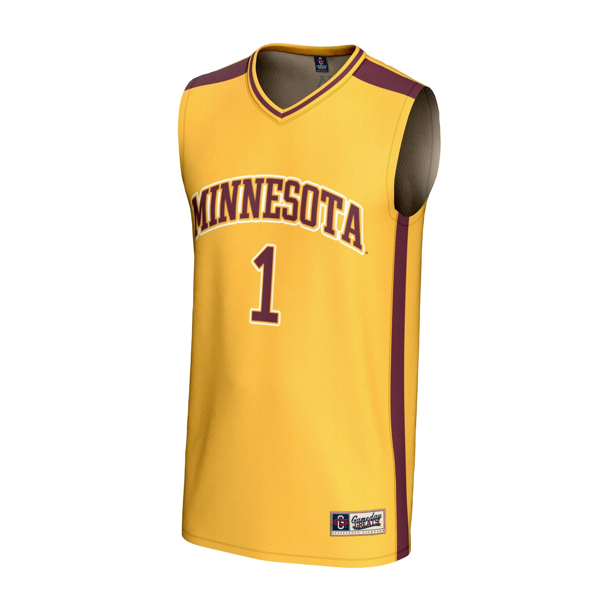 #1 Minnesota Golden Gophers Lightweight Collegiate Basketball Fashion Jersey - Gold