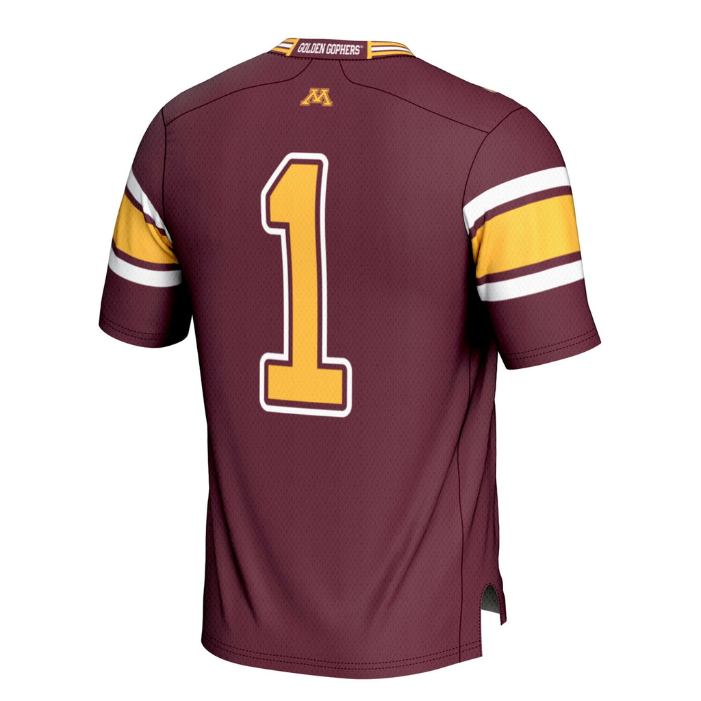 #1 Minnesota Golden Gophers Football Jersey – Maroon