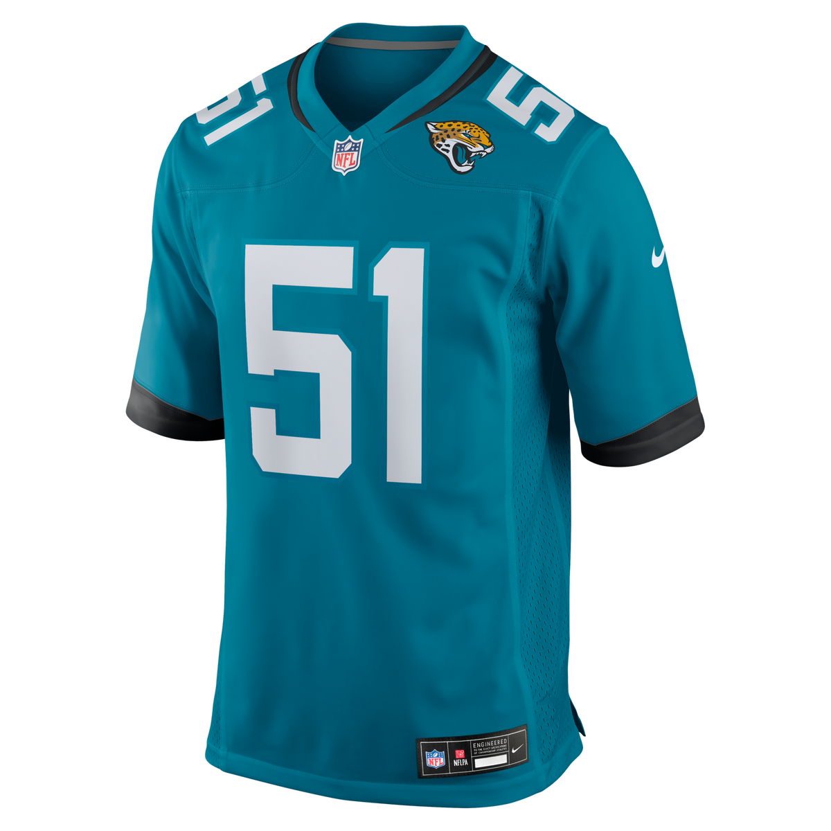 Jacksonville Jaguars Ventrell Miller Teal Game Football Jersey