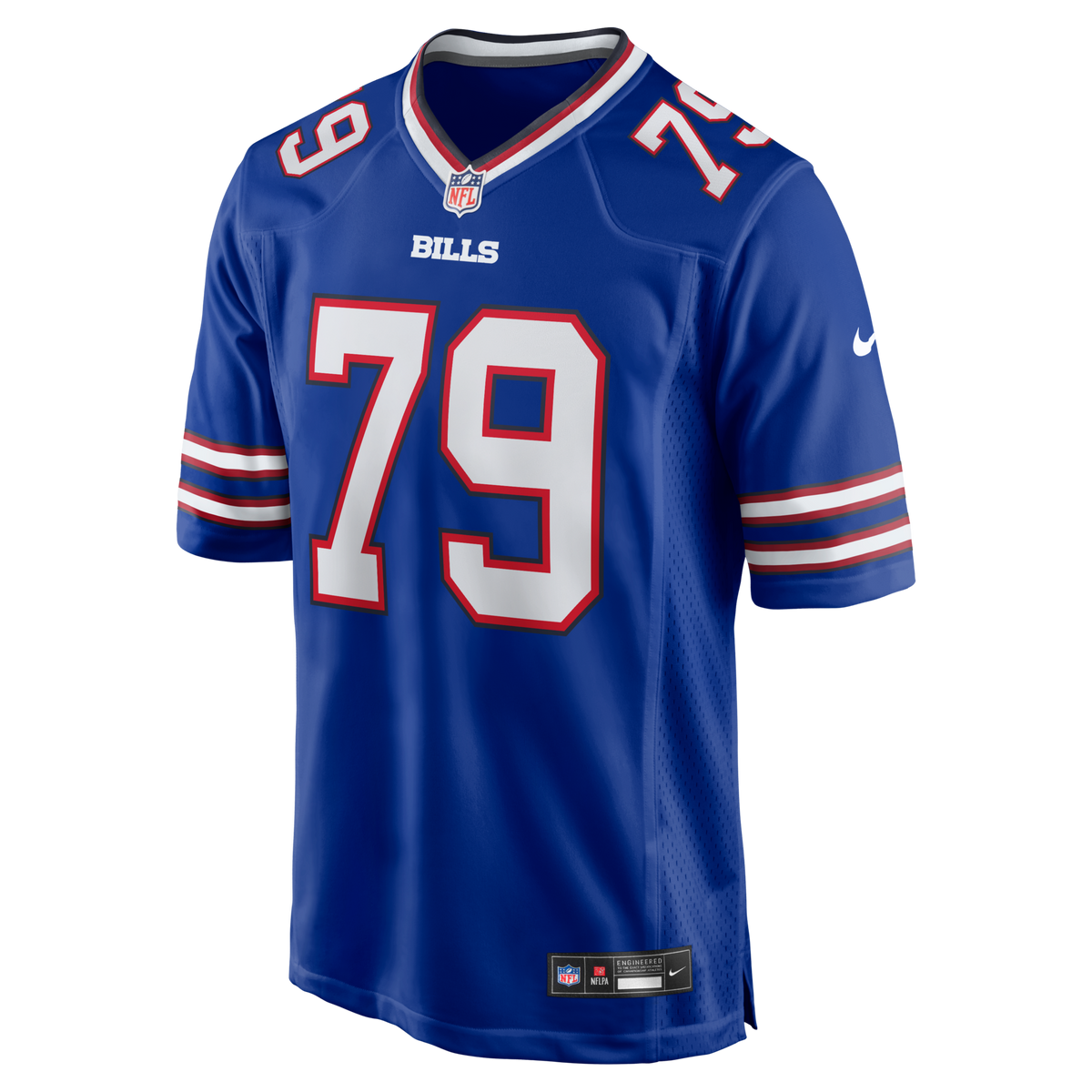 Buffalo Bills Ruben Brown Royal Game Retired Player Football Jersey