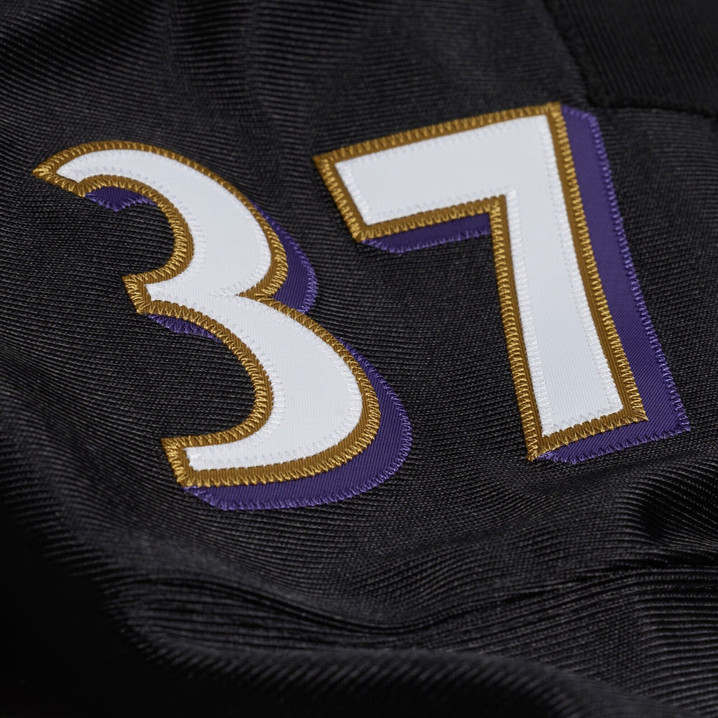 Baltimore Ravens Deion Sanders Black 2005 Throwback Football Jersey
