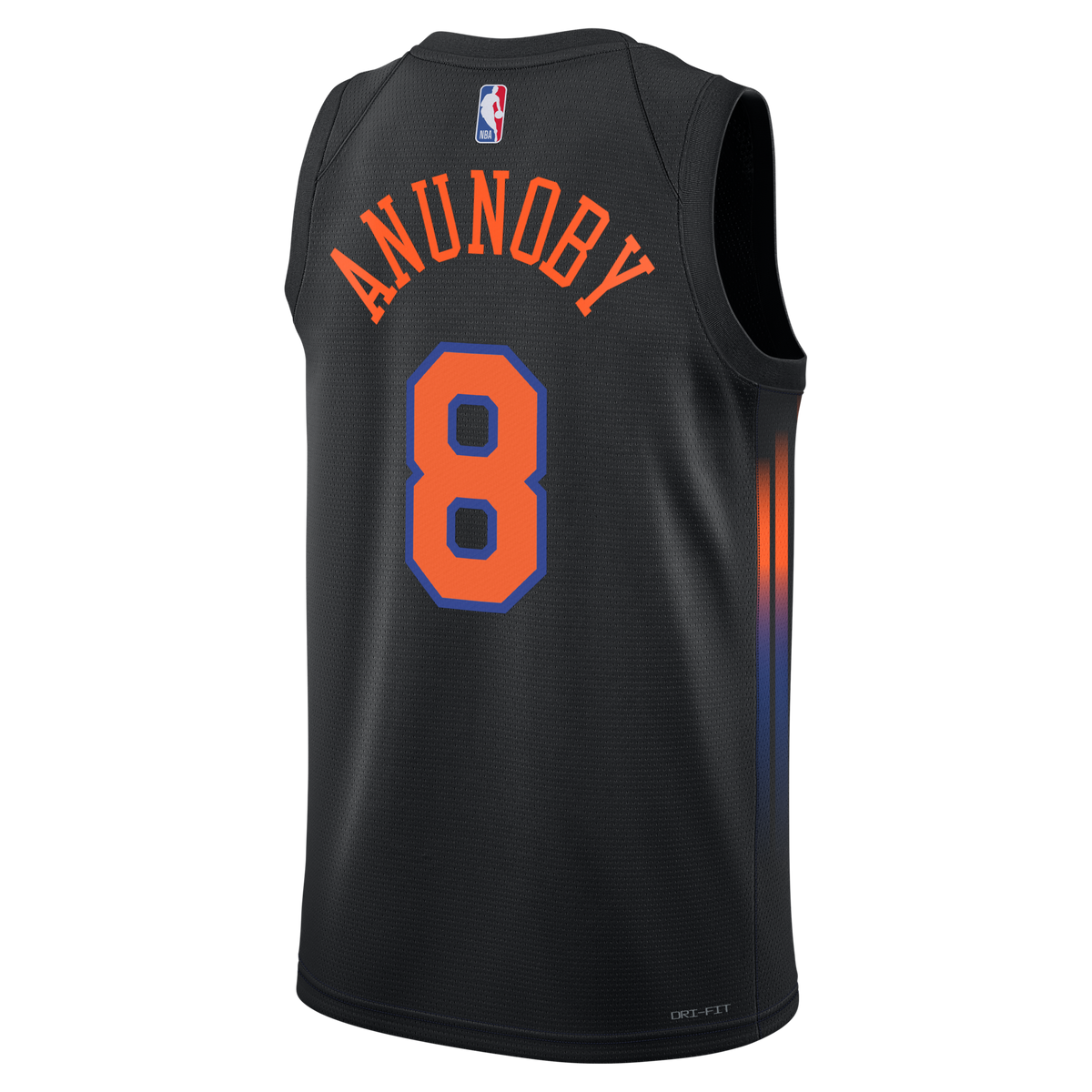 New York Knicks Statement Edition Jersey - Black - OG Anunoby