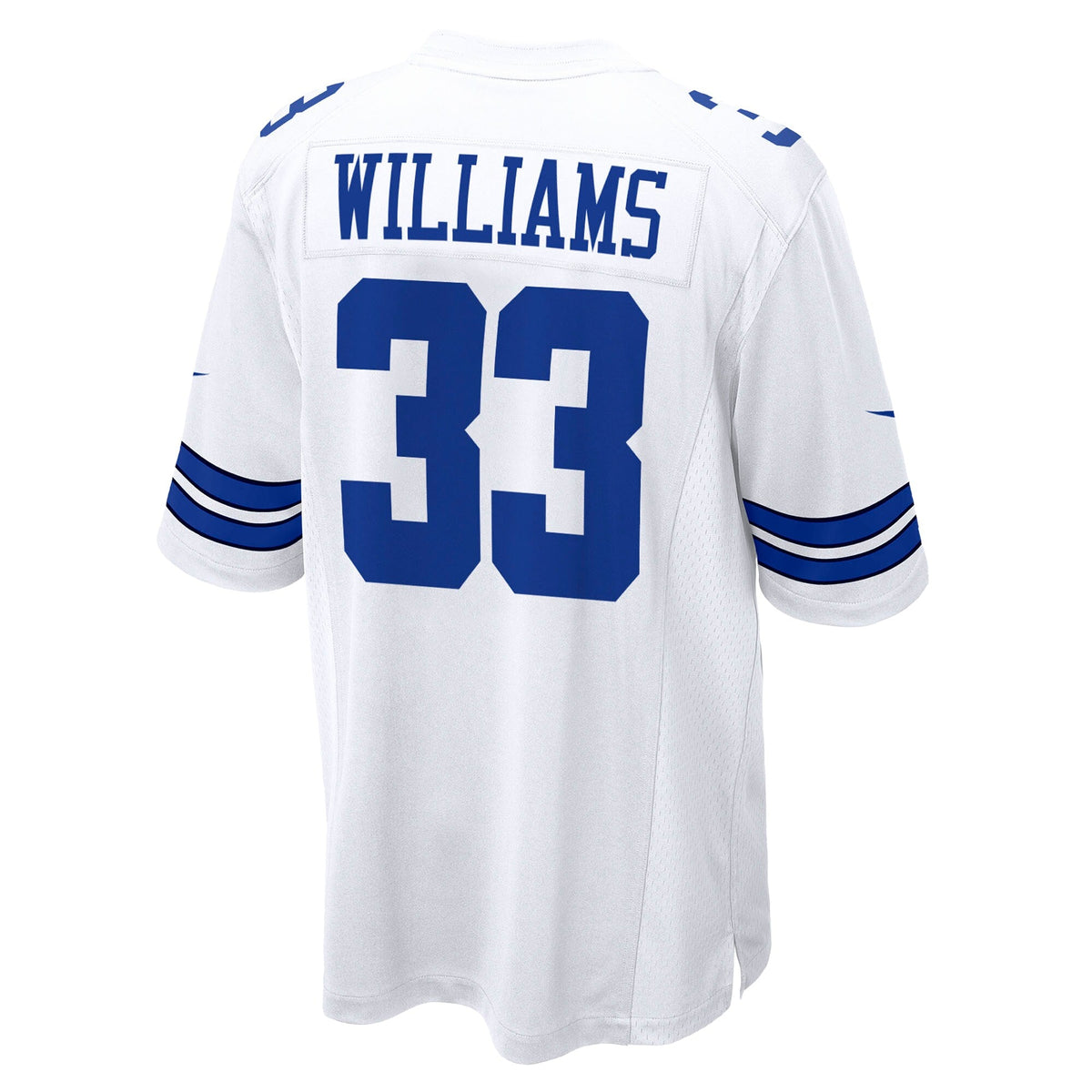 Dallas Cowboys Javonte Williams White Game Football Jersey