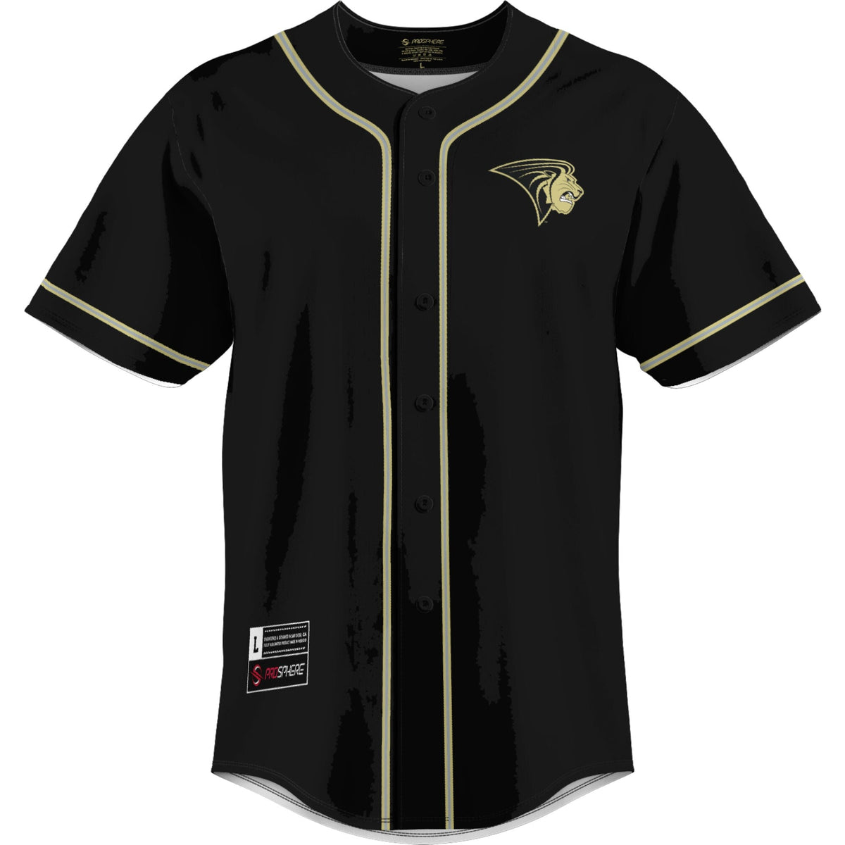Lindenwood Lions Lightweight Baseball Jersey - Gold
