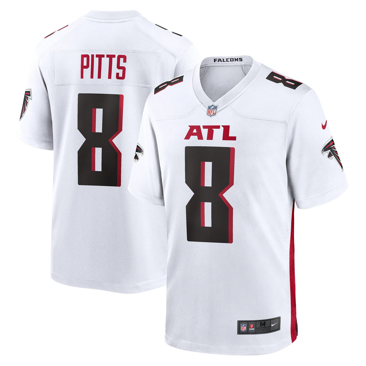 Atlanta Falcons Kyle Pitts White Game Player Football Jersey