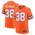 Denver Broncos Jaleel McLaughlin Orange Mile High Collection 1977 Throwback Player Game Football Jersey