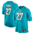 Miami Dolphins Ethan Bonner Aqua Game Football Jersey