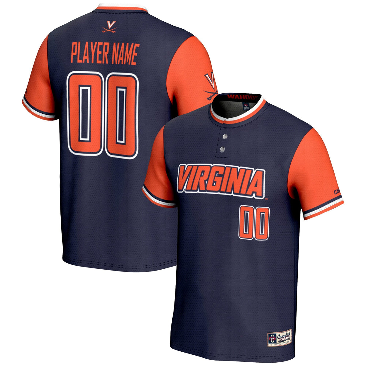 Virginia Cavaliers NIL Pick-A-Player Lightweight Softball Jersey - Navy