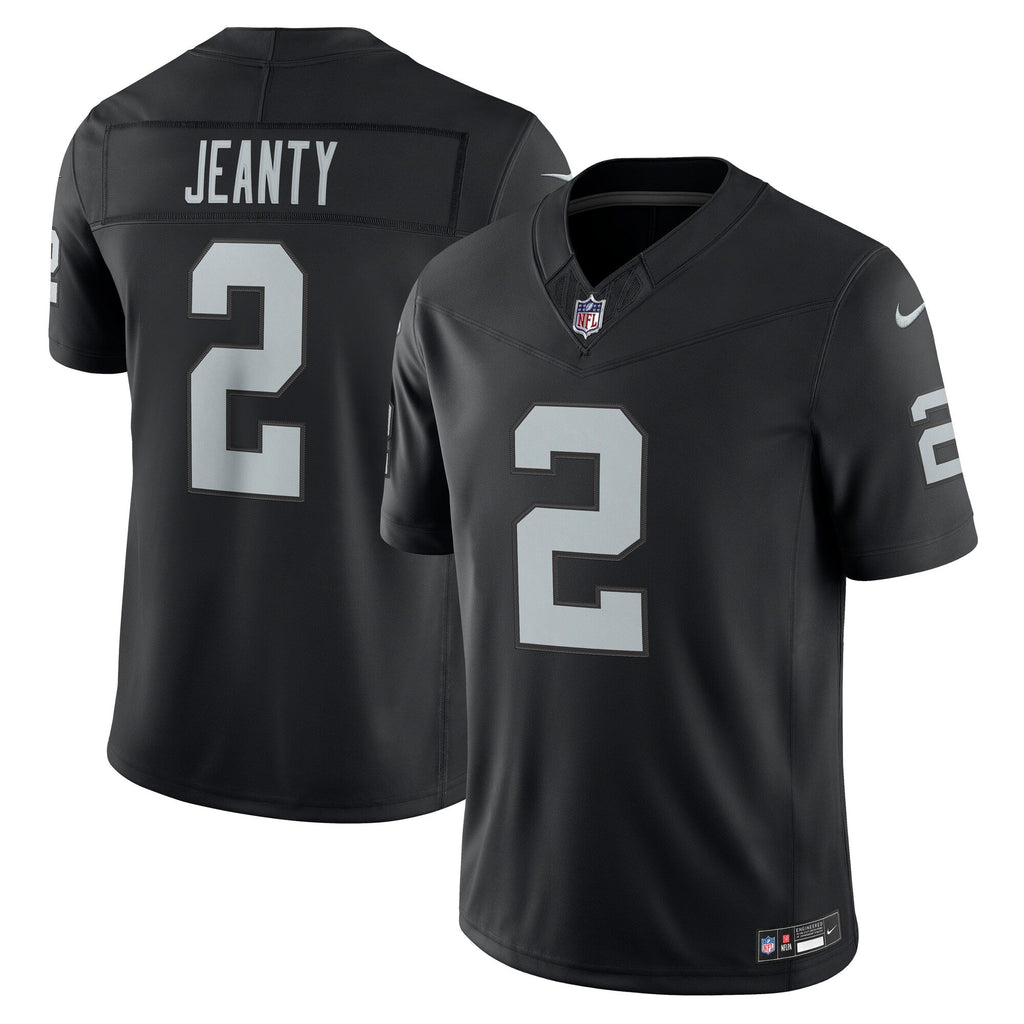 Las Vegas Raiders Ashton Jeanty Black Team Vapor F.U.S.E. Stitched Limited Football Jersey