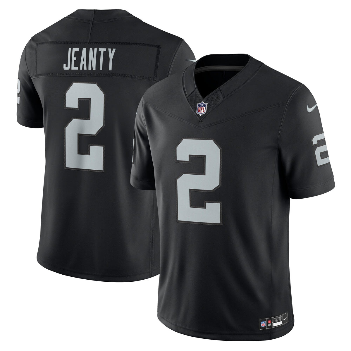 Las Vegas Raiders Ashton Jeanty Black Team Vapor F.U.S.E. Stitched Limited Football Jersey