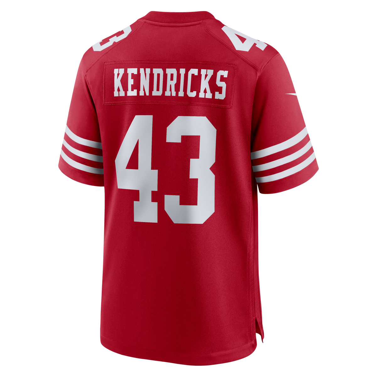 San Francisco 49ers Eric Kendricks Scarlet Team Game Football Jersey