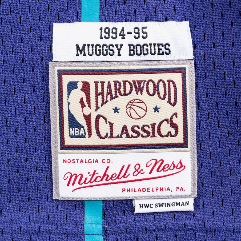 Charlotte Hornets Muggsy Bogues 1994 Swingman Alternate Jersey - Purple