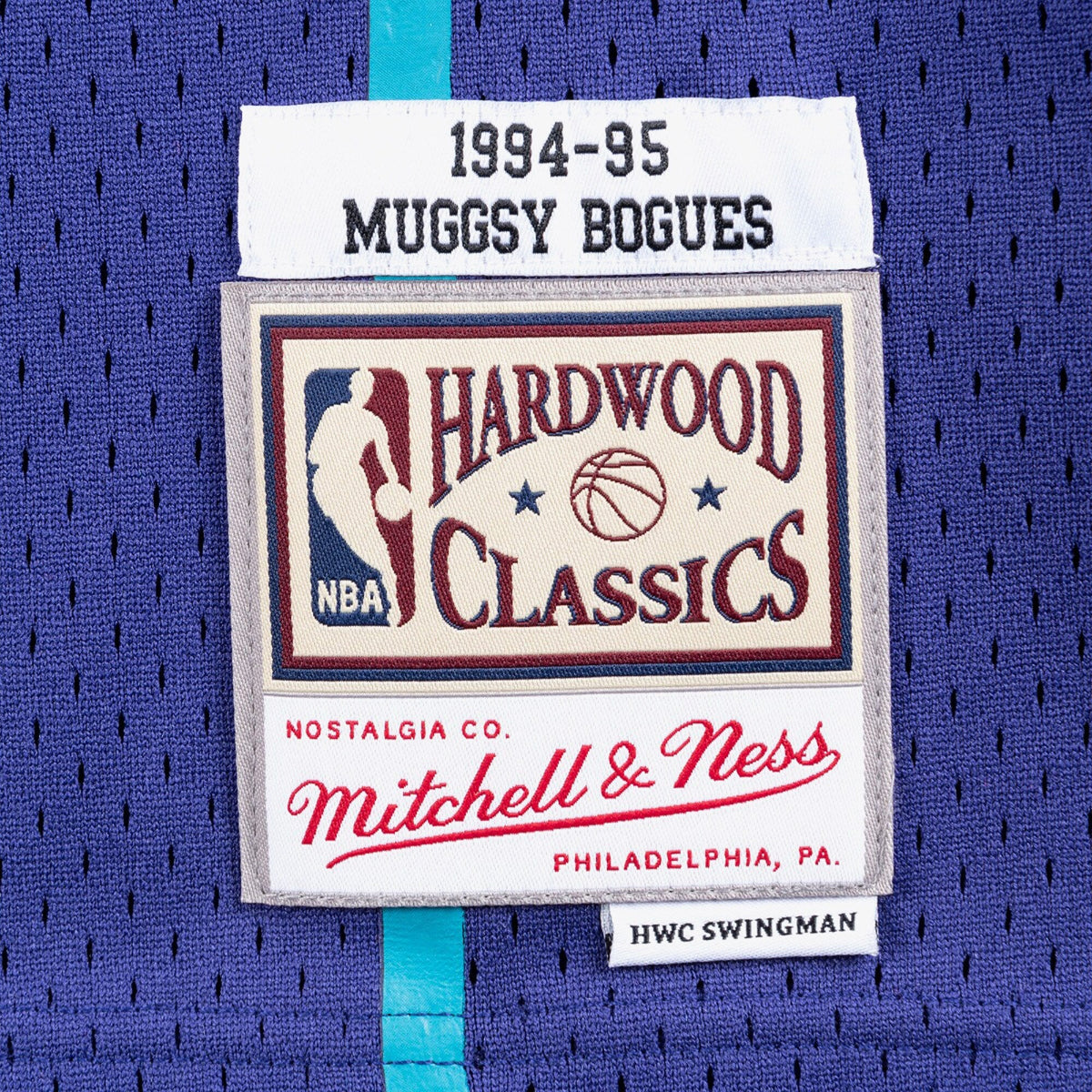 Charlotte Hornets Muggsy Bogues 1994 Swingman Alternate Jersey - Purple