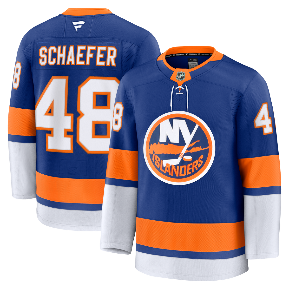 New York Islanders Matthew Schaefer Royal Home Premium Jersey