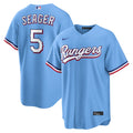 Texas Rangers Corey Seager Light Blue Alternate Replica Baseball Jersey