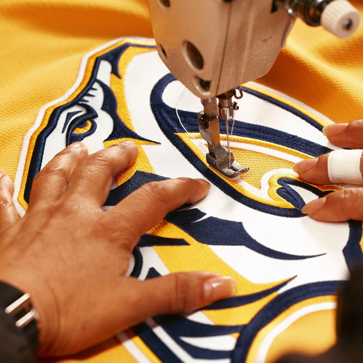 Nashville Predators Gold Home Pro Custom Jersey