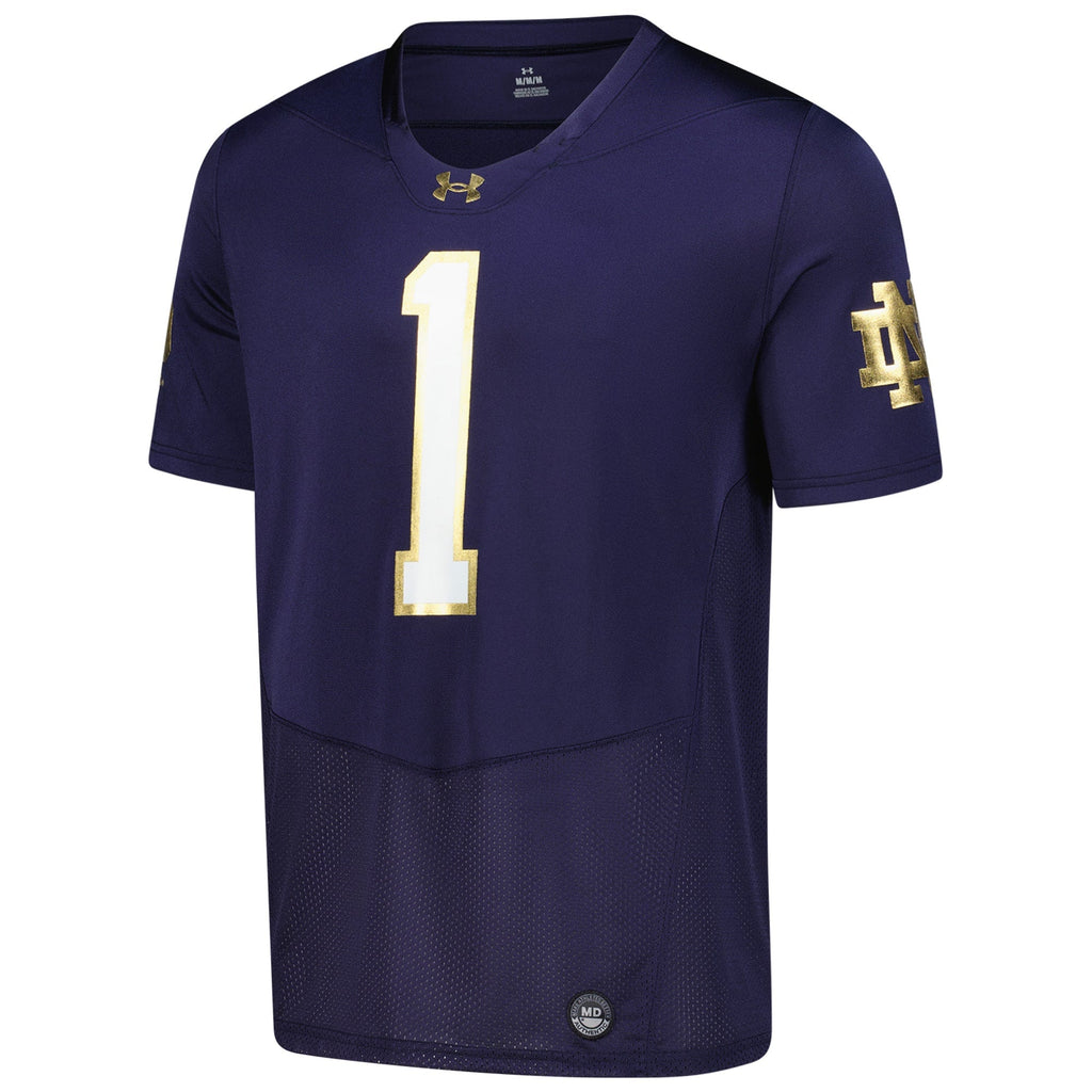 Navy Notre Dame Fighting Irish Replica Football Jersey