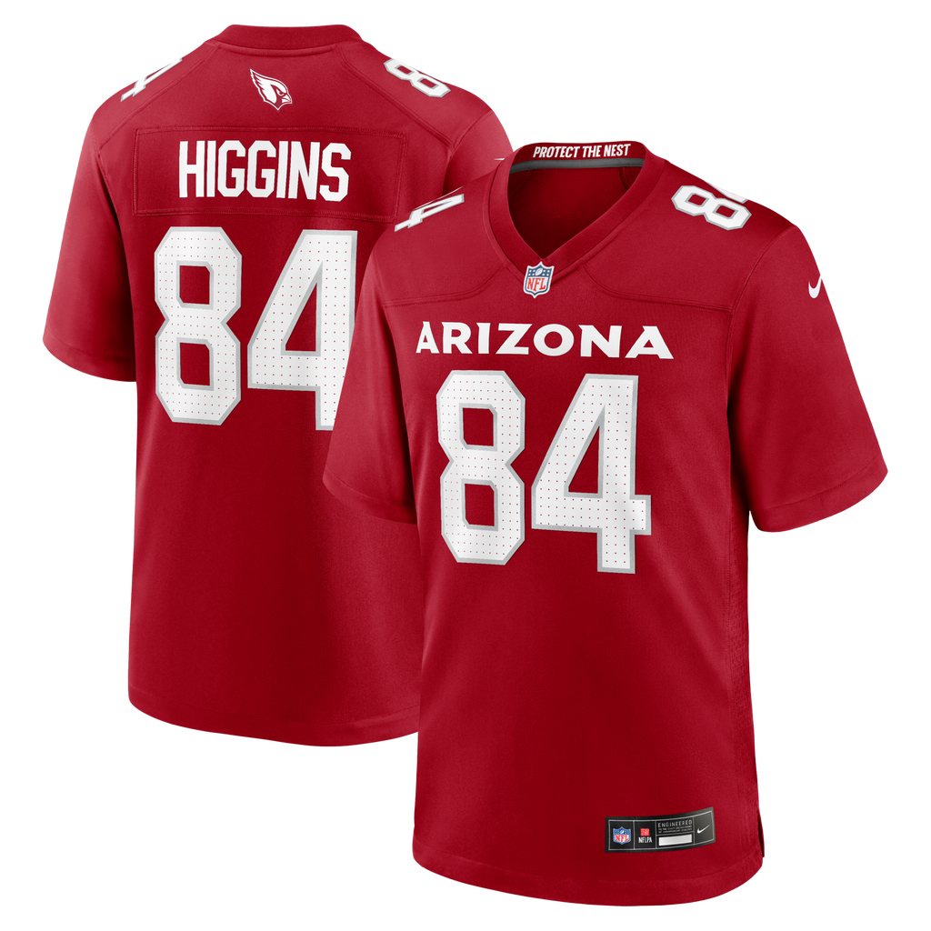 Arizona Cardinals Elijah Higgins Cardinal Team Game Football Jersey