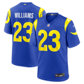 Los Angeles Rams Kyren Williams Royal Team Game Player Football Jersey