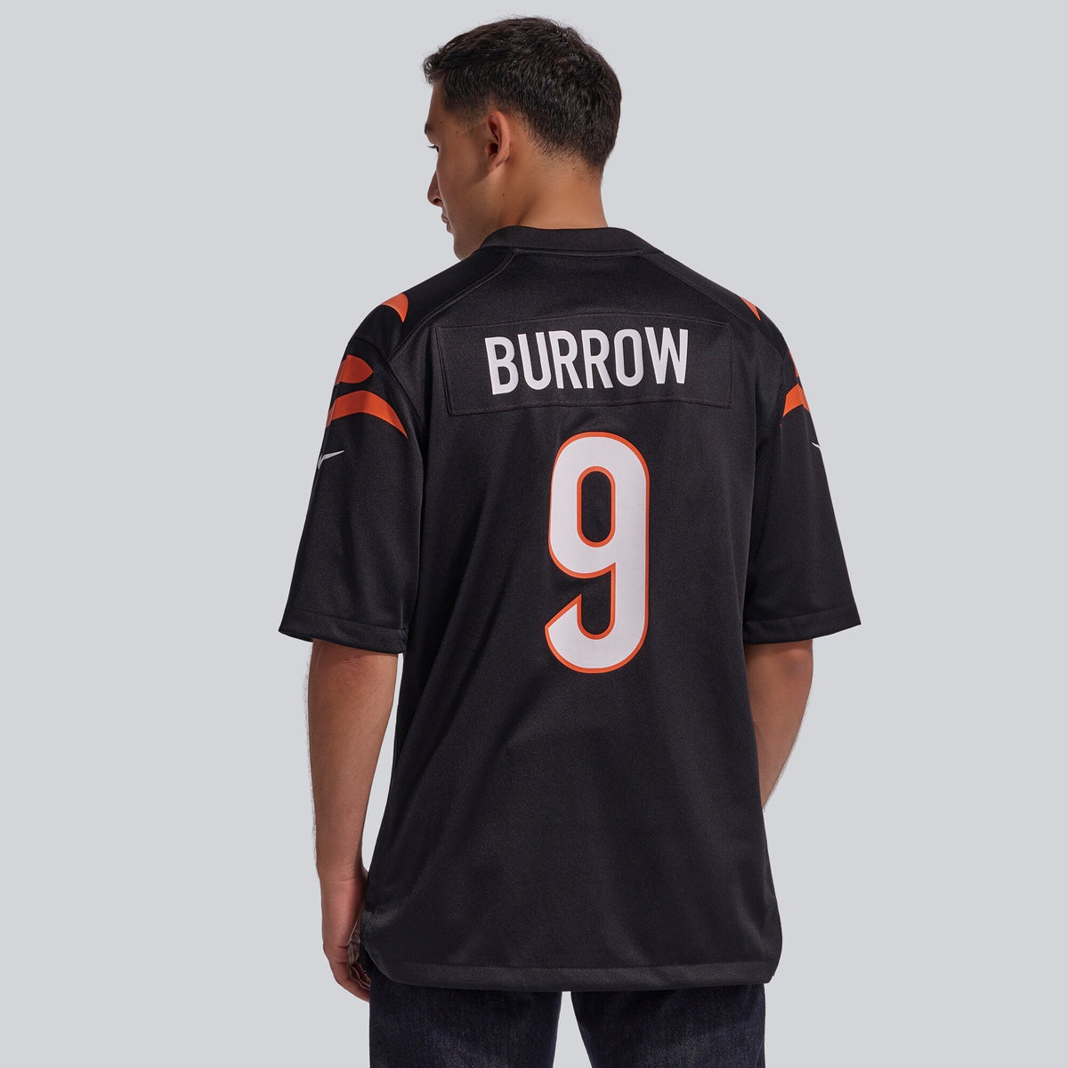 Cincinnati Bengals Joe Burrow Black Player Game Football Jersey