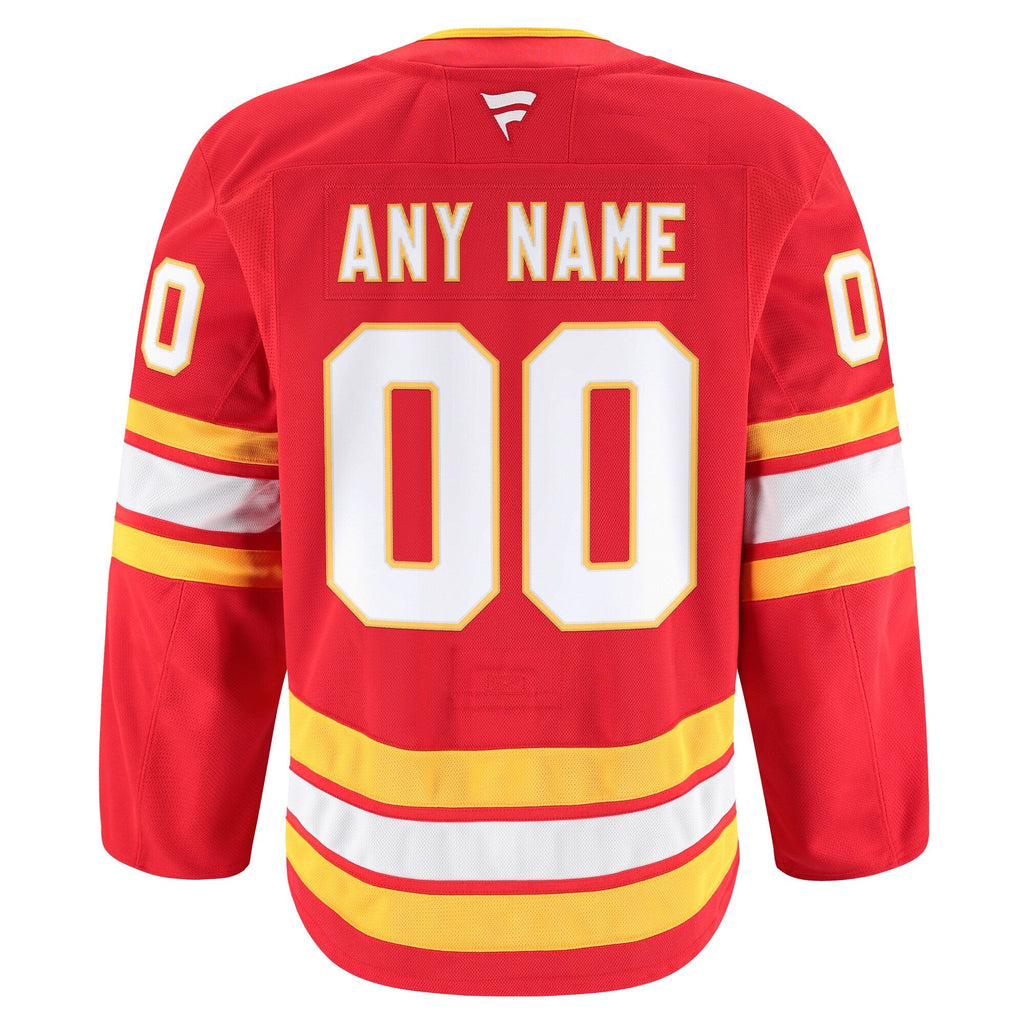 Calgary Flames Red Home Pro Custom Jersey