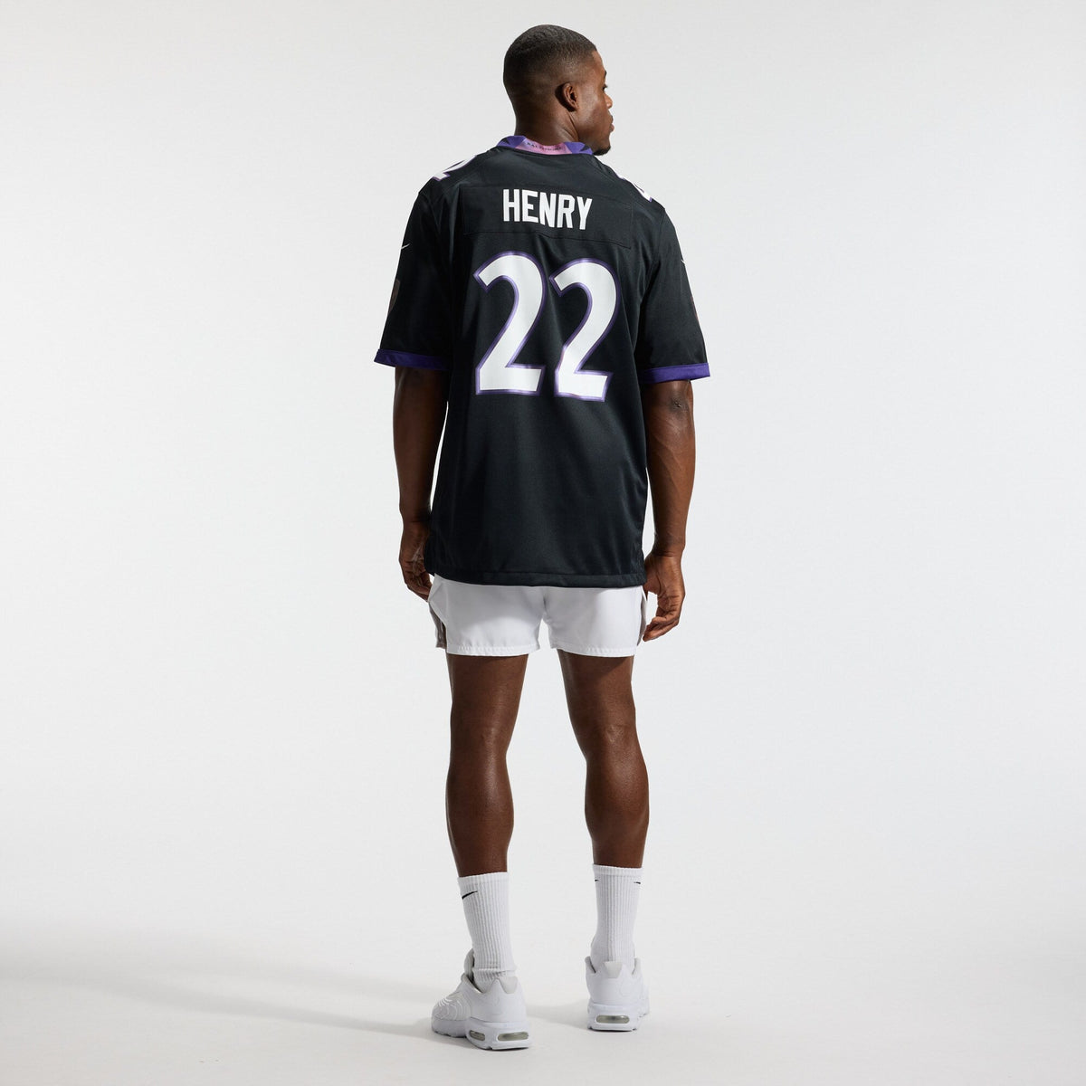 Baltimore Ravens Derrick Henry Black Alternate Game Football Jersey