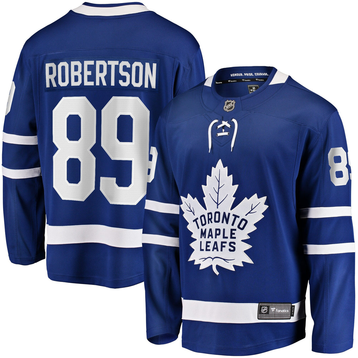 Toronto Maple Leafs Nicholas Robertson Blue Home Premier Breakaway Player Hockey Jersey