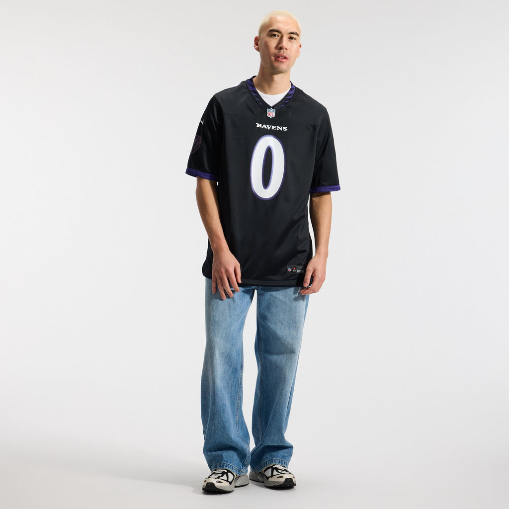 Baltimore Ravens Roquan Smith Black Alternate Game Football Jersey